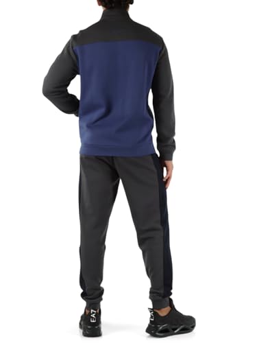 EA7 Combinaison Athletic en coton premium Armani au design colour block