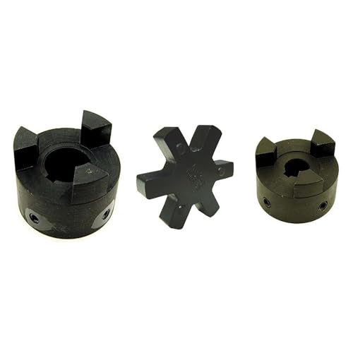 for L095 Flexible L-Jaw Coupling Coupler Set with NBR Rubber Spider 3/4 to 1-1/8
