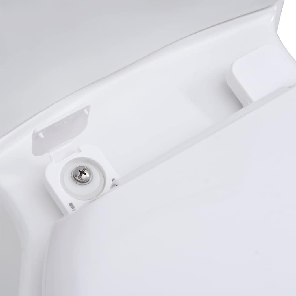 Toaleta narożna, ceramiczna, biała, do łazienki, zajmuje mało miejsca, montaż narożny WC z siedziskiem SoftClose i spłukiwaniem 3/6 litra