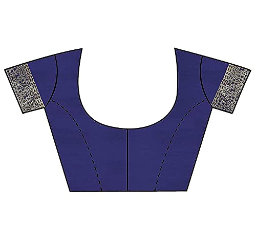 Image of RAJESHWAR FASHION WITH RF Women's Georgette Printed Sarees For Women With Jacquard Work Lace Border & Blouse