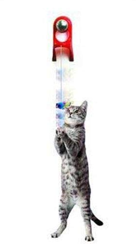 JW P471045, Brinquedo Porta Springstring Para Gatos, Vermelho