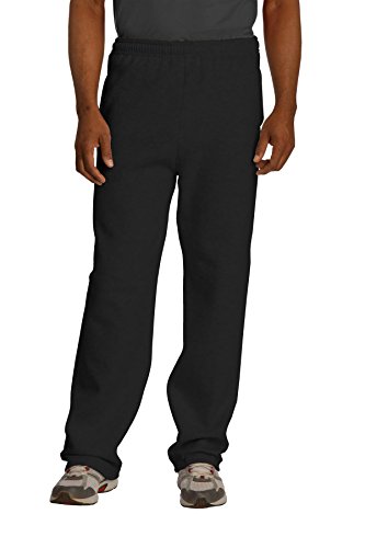 Jerzees 8 oz., 50/50 NuBlend Open-Bottom Sweatpants (974MP) FOREST GREEN3