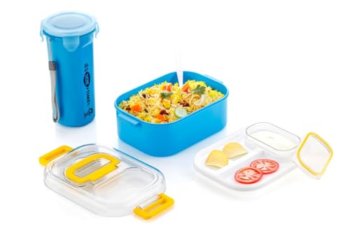 Image of Stainless Steel Lunch Box with Leak Proof Lid, BPA Free Tiffin Box for Kids & Adults, Airtight Bento Lunch Container for Office, School & Travel