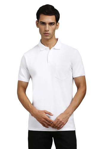Image of Louis Philippe Men's Cotton Solid Slim Fit T-Shirt
