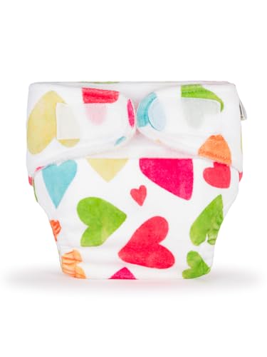 Image of superbottoms Newborn Uno Cloth Diaper - Reusable And Washable Cloth Diaper For Newborn Babies From 0-3 Months(0-7 Kg)|Softest And Safest Cloth Diapers With Dry Feel Magic Pad(Baby Hearts),2 Count