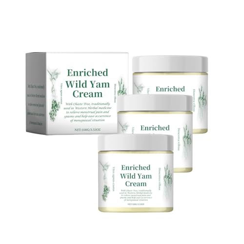 sjfscqr Crème d'igname Sauvage Biologique, adaptée à la santé générale des Hommes et des Femmes, crème d'igname Sauvage concentrée Biologique, crème d'igname Sauvage pour l'équilibre Hormonal