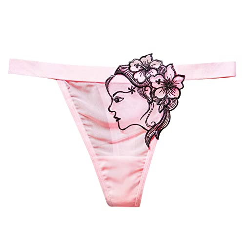 AMDOLE Slip Jetable Enfant Femmes Dentelle sous-Vêtements Strings Bikini Culotte G String String...