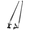 Traction Tie Bars Compatible with 2001-2010 Chevrolet Silverado GMC Sierra 2500HD 3500HD Steel Black Powder Coated