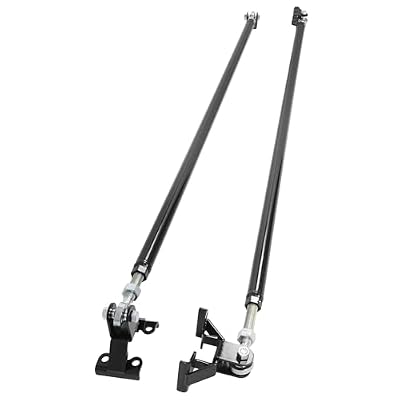 Traction Tie Bars Compatible with 2001-2010 Chevrolet Silverado GMC Sierra 2500HD 3500HD Steel Black Powder Coated