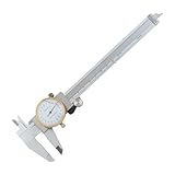 Messwerkzeuge Für Holzbearbeitung - Stahlmaßstab Mit Messbereich 0-150 Mm,Messwerkzeuge Aus Stahl Mit 0,02 mm Genauigkeit Und Uhr | Zur Messung Von Tiefe Dicke Durchmesser Für Metall Holz Und Möbel