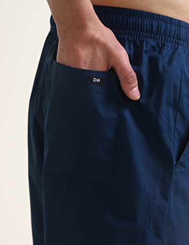Image of DaMENSCH Cotton Lounge Elasticated Waistband, Bermuda Pants, Relaxed Fit, Home Shorts for Men