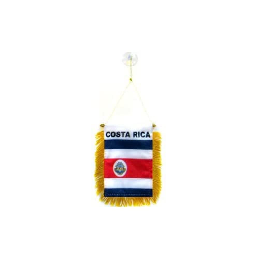 AZ FLAG Gagliardetto Costa Rica 15x10cm con Ventosa BANDIERINA per Auto
