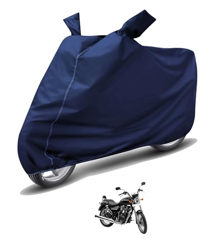 Image of Auto Hub Waterproof Bike Cover Compatible with RE Thunderbird 350 Dustproof, UV Protection Two Wheeler Bike Thunderbird 350 Cover - Blue
