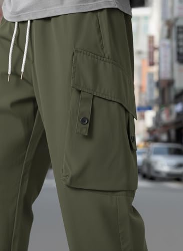 Image of Lymio Cargo for Men || Cotton Cargo Pant || Drawstring Waist Pant (Also Available in Plus Sizes) (153-156)