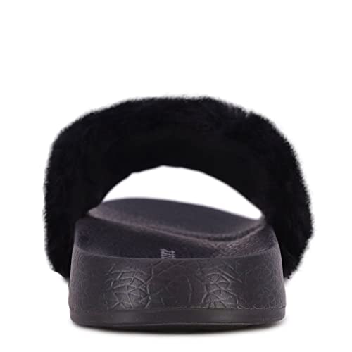Juicy Couture Kids Girls - Slide Slipper Sandals With Faux Fur Slipper Sandals, Furry Slides, Girls Slip On Slippers3