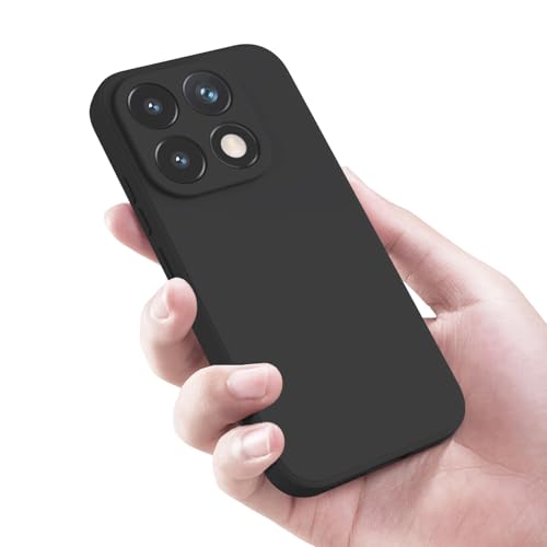 Image of Kapa Matte Protective Lens Flexible Back Cover for Xiaomi 17 | Slim Silicone with Soft Lining Shockproof Full Body Bumper Case (Black)