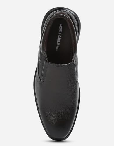 Image of Monte Carlo Mens Solid Slip on Genuine Leather Casual Shoes (201813FW)