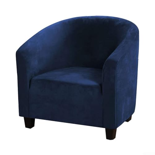 Fauteuil Club Chairs avec sièges baquets avec protection complète et design moderne en velours argenté et élastique (CYAN)