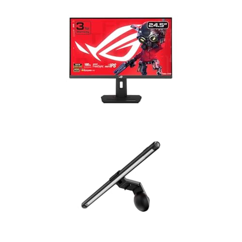 Image of ASUS ROG Strix 24.5 inch 1080P USB-C HDR Gaming Monitor (XG259CS) + ASUS ROG Aura Monitor Light Bar (ALB01)