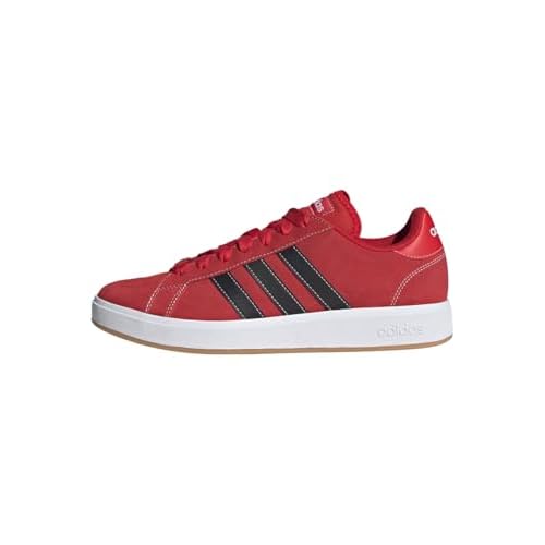 adidas Men's Zapatilla Grand Court Base 00s, Better Scarlet/Core Black/Gum, 44