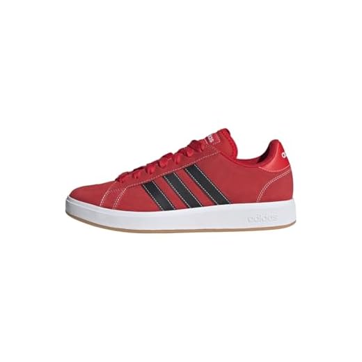 adidas Men's Zapatilla Grand Court Base 00s, Better Scarlet/Core Black/Gum, 44