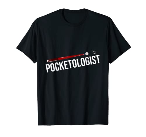 Funny Pool Player Pocketologist - Billard 8-Ball T-Shirt