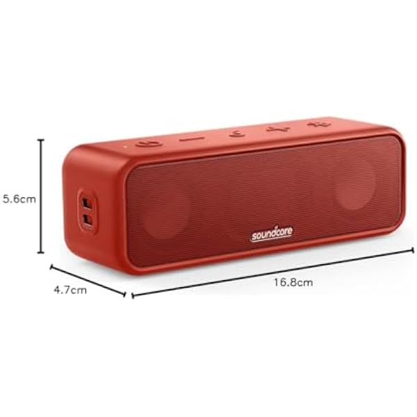 Soundcore 3 от Anker - это Bluetooth-колонка со стереозвуком обновлено динамиками с диафрагмой из чистого титана временем воспроизведения 24 часа водонепроницаемостью IPX7 и технологией