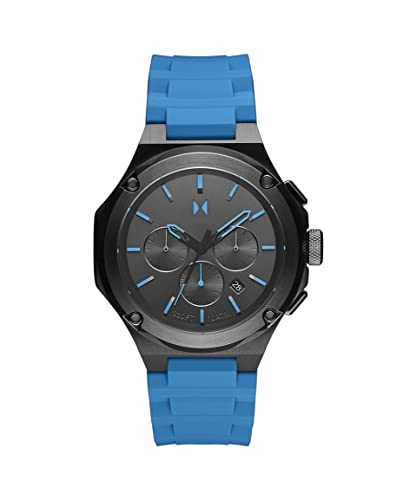 MVMT Silicone Raptor Men 46.50 Mm Shock Blue Analog Watch, Black Dial, Gray Band (B0C2LD37F1) Amazon Price History, Amazon Price Tracker