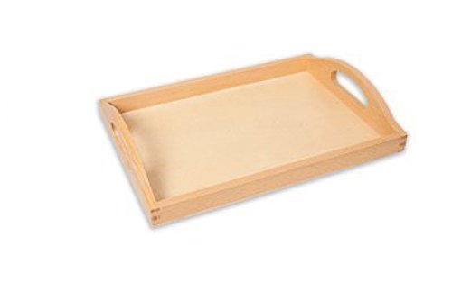 Amazing Child Montessori Small Quality Beech Wooden Tray (Internal Dimensions of Base = 11 x 7 inches)