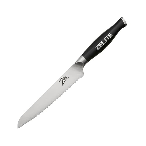 Zelite Infinity Universal- und Küchenmesser mit Wellenschliff 15cm - Comfort-Pro-Serie Kochmesser – Rostfreier Deutscher Carbonstahl – Rasiermesserscharfes, Super Komfortables Mehrzweck Gemüsemesser