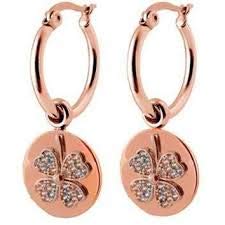 Coco88 Stainless Steel Dangle Earring, Latch Closure