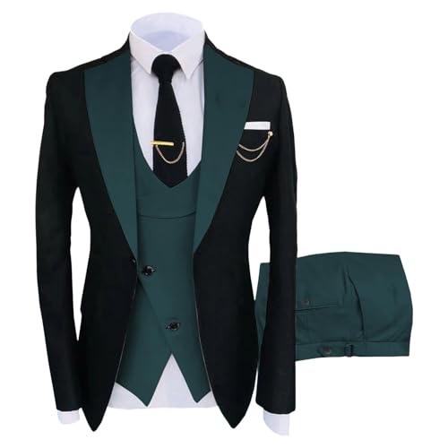 Costume de mariage slim fit 3 pièces pour homme avec gilet et pantalon élégant