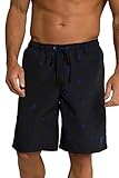 JP 1880 Herren Jay-PI Badeshorts, Beachwear, Elastikbund, Minimal Print Boardshorts, dunkel Marine, XL