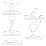 Qusedwey Plantilla de Manejar de Tabla de Alimentos, Plantilla de Enrutador de Tabla de Cortar Transparente con Plantilla de Trazo de CarpinteríA, Herramienta de GuíA de Corte