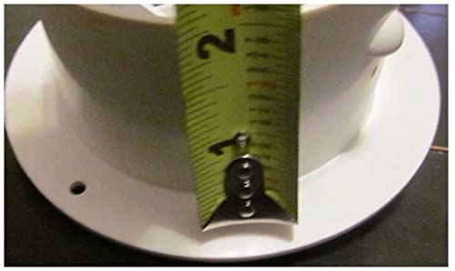 4" White Round Rotaire Grille Damper Heat Ac Outlet Register Vent 3840Rwh Rv #TOP5