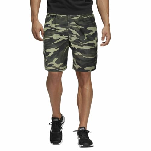 Bermuda Uomo con Tasche Pantaloncino Corto Cargo Cotone Shorts Militare Tasconi (IT, Testo, XL, Regular, Regular, Verde)
