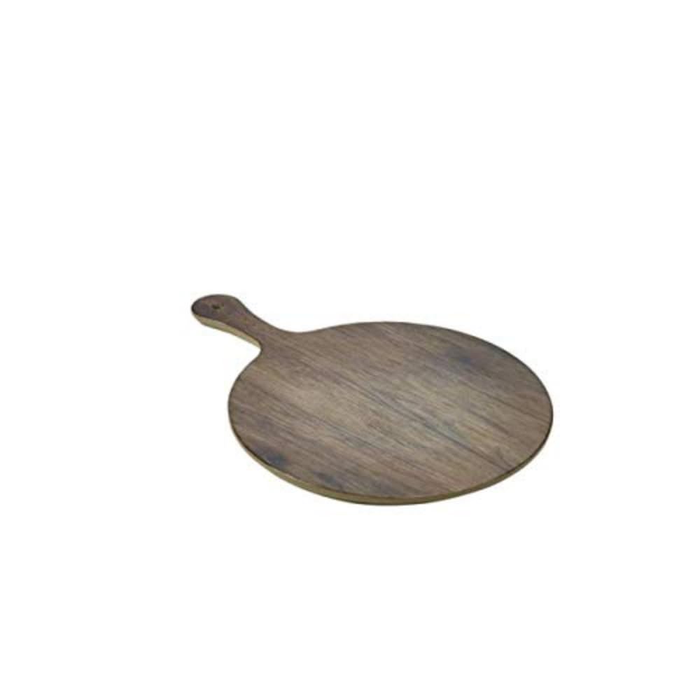 Genware ‎DG402 Wood Effect Melamine Paddle Board Round 17 inch
