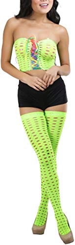 Image of ToBeInStyle Women's Crochet Lace Up Tube Top with G-String and Thigh Hi