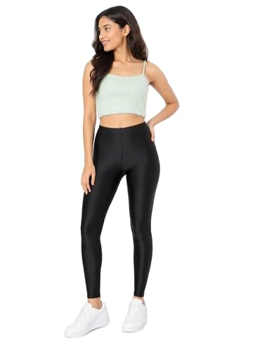 tony max Women Shimmer Ankle Leggings, High Waist-picture-16