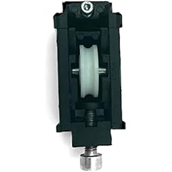 LA Cruzada DS GAU01261 - Rueda de Repuesto para Puerta corredera, Carro Simple y Ajustable Permite la Apertura de su ventanal