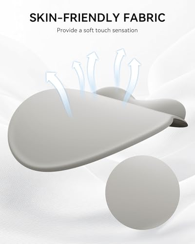 Image of Mouse Pad with Wrist Rest, Ergonomic Mouse Pads for Desk, Office Non-Slip Mousepad with Gel Wrist Support(Light Gray, 10.6''L x 9''W)