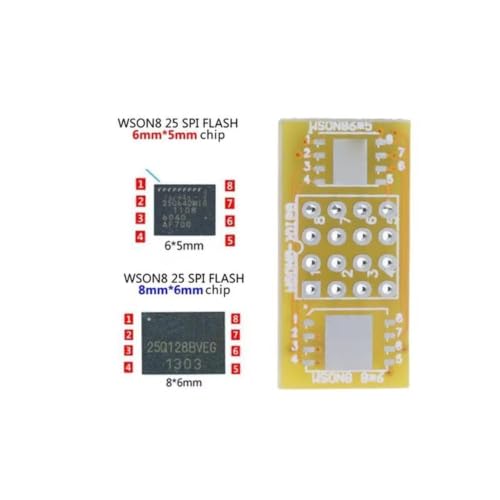 Circuit adaptateur de programmation QFN8 DFN8 vers DIP8 WSON8 pour réparation électronique - 5