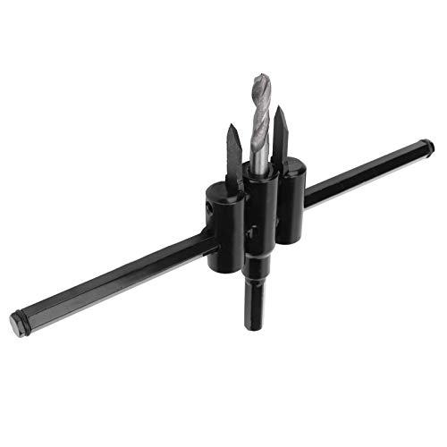 Kit cortador de agujeros ajustable de acero para madera y plástico miniatura 5