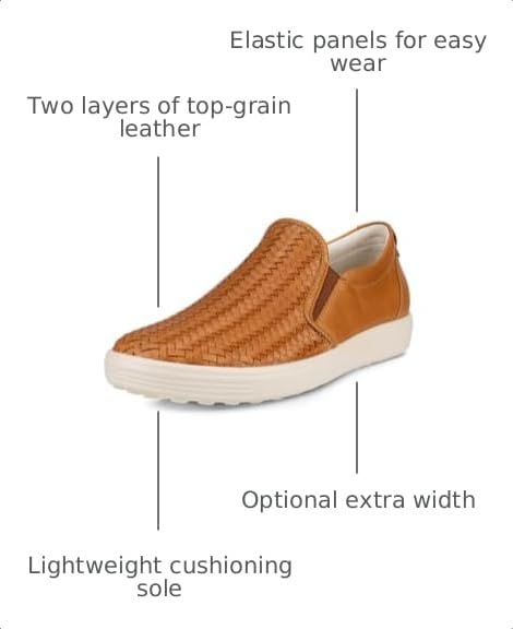 Image of ECCO Mens Soft 7 Woven Slip on 2.0