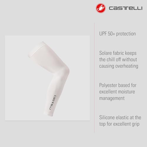 CASTELLI UPF 50 + Light Leg 2 Sleeves, UPF 50 Breathable Sleeve for Cycling, Road Biking & Gravel Riding, Men & Women2