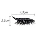 False Eyelashes,7Pairs Reusable Eyeliner and Eyelash Stickers,Glitter Eyeliner Stick False Eyelash Eye Makeup Stickers,Easy to Wear and Remove,Women Make Up Glitter Lashes Eyeliner stickers