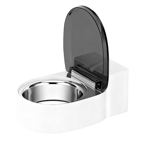 Ciotola per bere gatto – Distributore automatico di acqua per gatti, ciotola compatta per cani e gatti, base antiscivolo stabile, soluzione per uso quotidiano, facile da riempire con