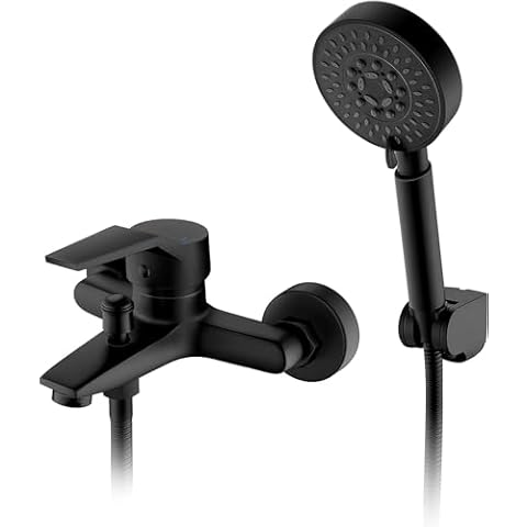 Mitigeur Baignoire Noir Auralum Cover