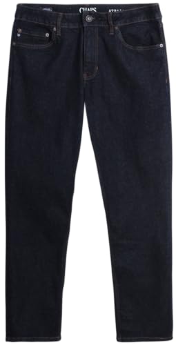 Chaps Men's Jeans - Regular Fit 5-Pocket Comfort Stretch Denim Jeans for Men - Men's Fashion Straight Leg Work Jeans
