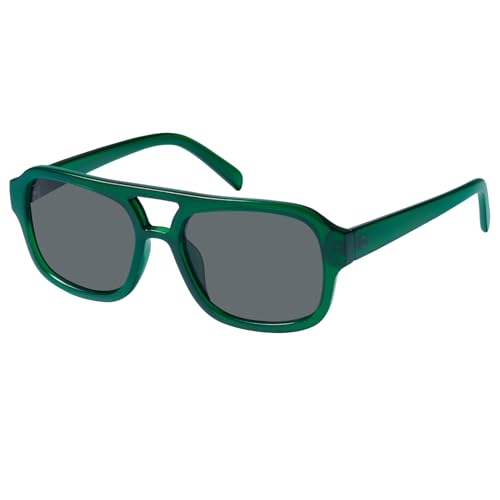 Image of mosanana Small Square Aviator Sunglasses for Women MS52362 | Retro Narrow Frame, UV400 Protection, Designed for Daily Outfits, Travel and Fashion Looks